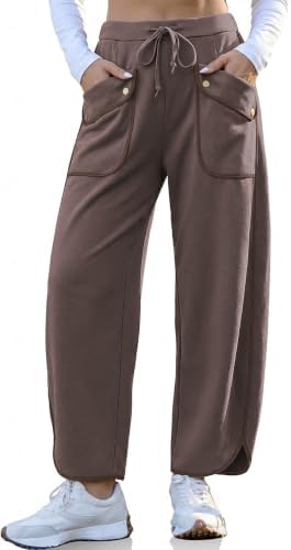 Barrel Sweatpants Women Wide Leg Pants Baggy Lounge Track Pants