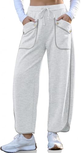 Barrel Sweatpants Women Wide Leg Pants Baggy Lounge Track Pants