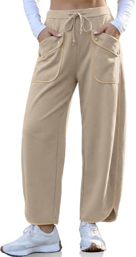 Barrel Sweatpants Women Wide Leg Pants Baggy Lounge Track Pants