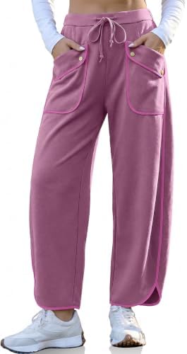 Barrel Sweatpants Women Wide Leg Pants Baggy Lounge Track Pants