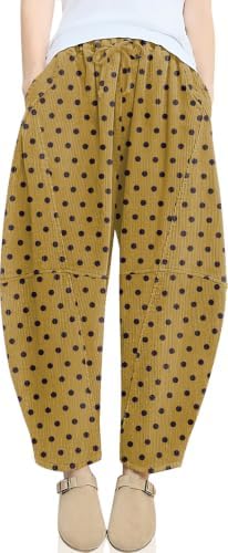 Womens Corduroy Baggy Harem Pants