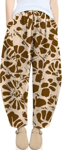 Womens Corduroy Baggy Harem Pants