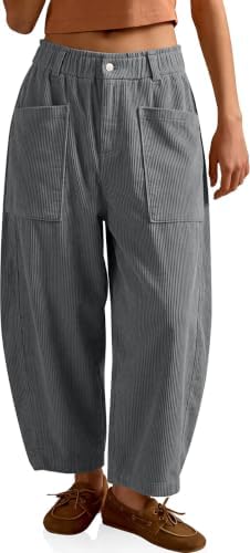 Womens Corduroy Barrel Pants
