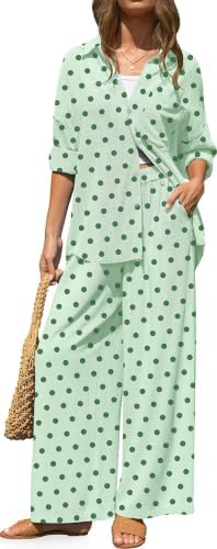 Womens Linen 2 Piece Outfits Casual Lounge Sets