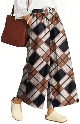 Women's Linen Wide Leg Pants High Waisted Casual Palazzo Pants