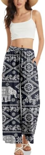 Women's Linen Wide Leg Pants with Pockets