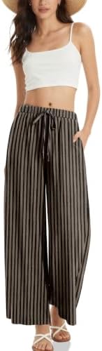 Women's Linen Wide Leg Pants with Pockets
