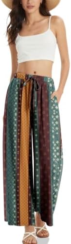 Women's Linen Wide Leg Pants with Pockets