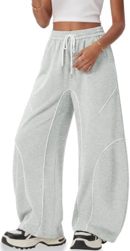 Womens Men Barrel Sweatpants Wide Leg Y2K Baggy Joggers