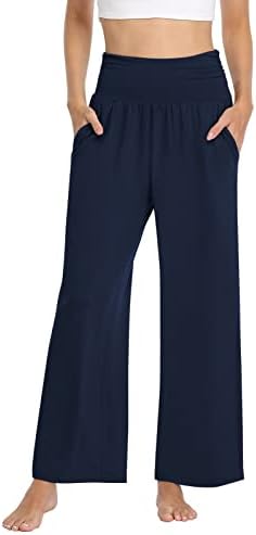 Womens Plus Size Pants Elastic Waist Sof Yoga Pants Comfy Lounge Pajama