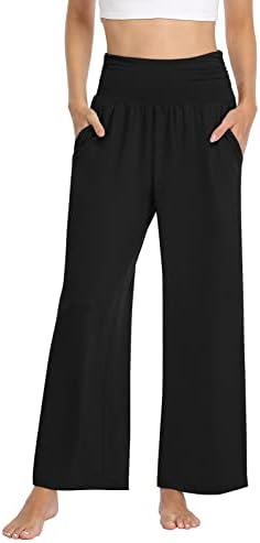 Womens Plus Size Wide Leg Pants Summer Casual Loose Yoga Sweatpants