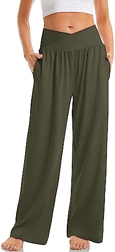 Womens Wide Leg Casual Loose Pants Yoga Sweatpants