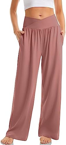 Womens Wide Leg Casual Loose Pants Yoga Sweatpants