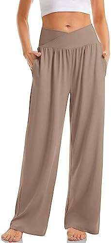 Womens Wide Leg Casual Loose Pants Yoga Sweatpants