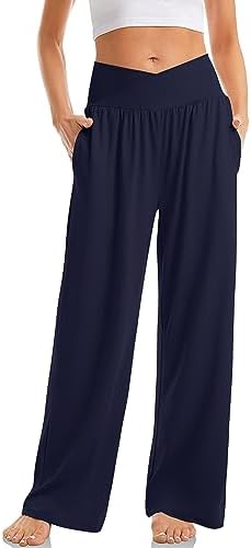 Womens Wide Leg Casual Loose Pants Yoga Sweatpants