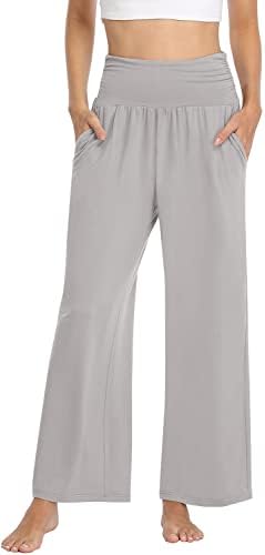 Wide Leg Pants for Women Plus Size High Waist Yoga Sweatpants Loose