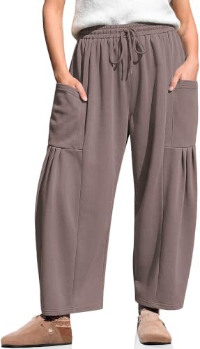 Women's Wide Leg Sweatpants Lounge Pants Casual Coffee