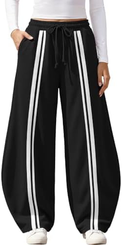 Y2K Barrel Sweatpants Women Wide Leg Baggy Teen Girls Joggers Pants