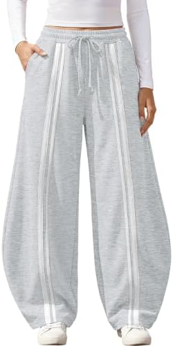 Y2K Barrel Sweatpants Women Wide Leg Baggy Teen Girls Joggers Pants