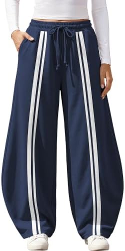 Y2K Barrel Sweatpants Women Wide Leg Baggy Teen Girls Joggers Pants