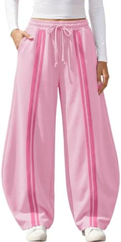 Y2K Barrel Sweatpants Women Wide Leg Baggy Teen Girls Joggers Pants