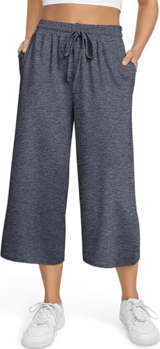 Yoga Pants for Women Plus Size Capri Casual Wide Leg Yoga Sweatpants