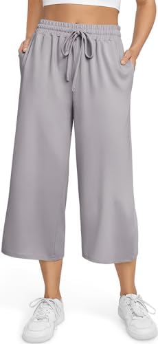 Yoga Pants for Women Plus Size Capri Casual Wide Leg Yoga Sweatpants