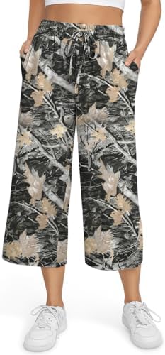 Yoga Pants for Women Plus Size Capri Casual Wide Leg Yoga Sweatpants