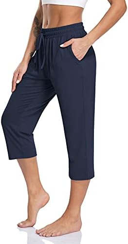 Yoga Pants for Women Plus Size Capri Pants Pockets Casual Sport