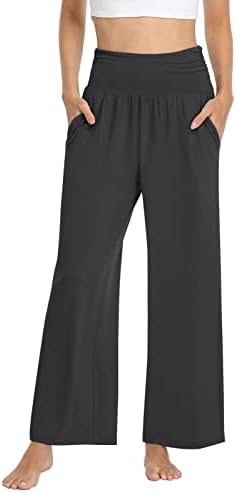 Womens Yoga Pants Wide Leg Comfy Loose Lounge Pajama Flowy Pants